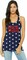 American Flag Tank Top Women USA Star Sequin Sleeveless Tee Patriotic Shirt 4th of July